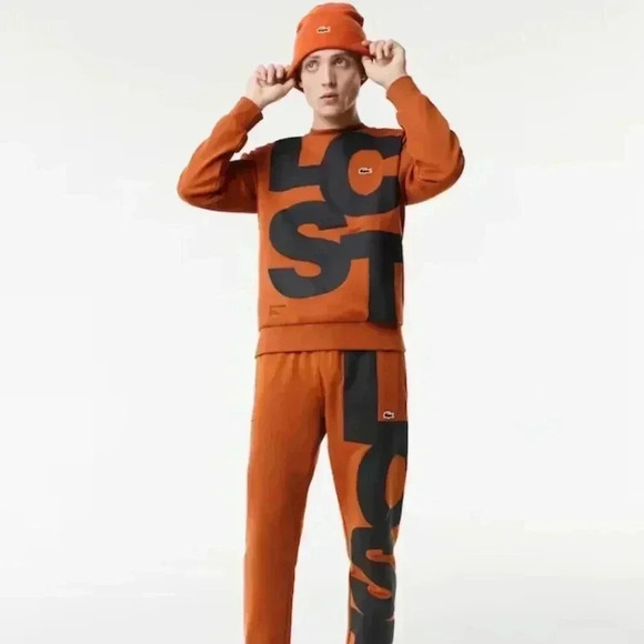 Lacoste Men Contrast Lettering Cotton - Picture 1 of 10